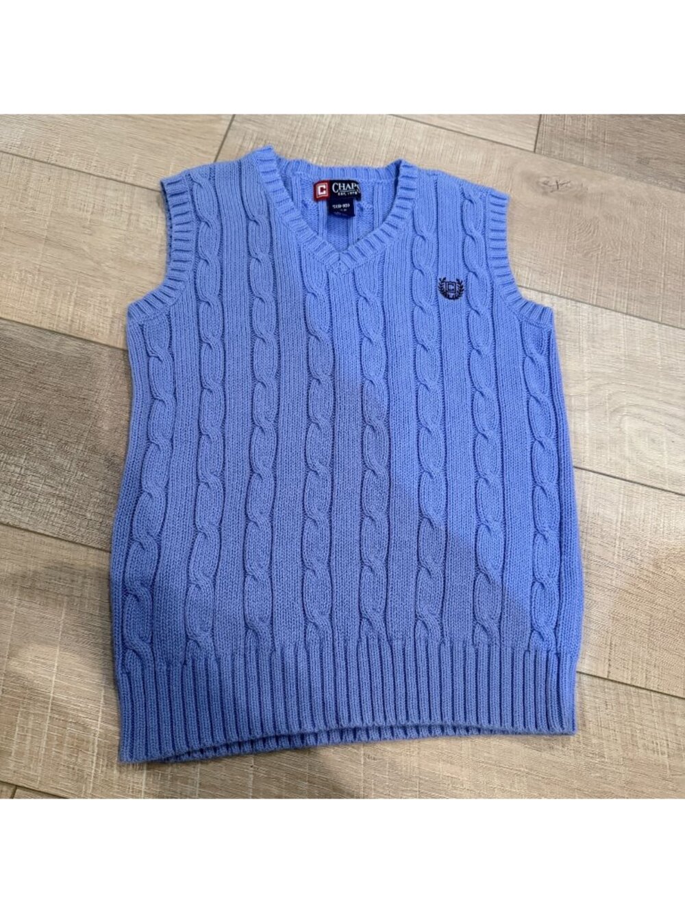 Chaps Womens Small 8-10 Cable knit Sweater Vest